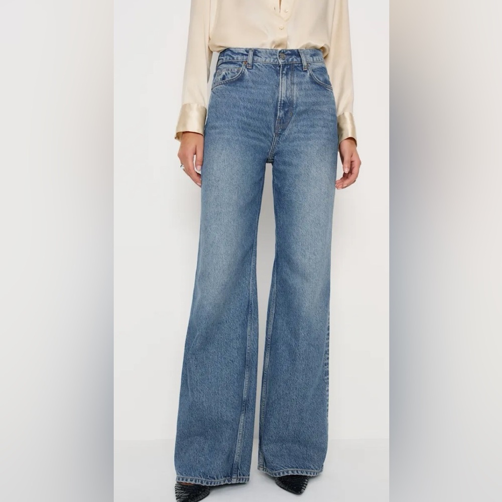 Reformation Cary High Rise Slouchy Wide Leg Jeans